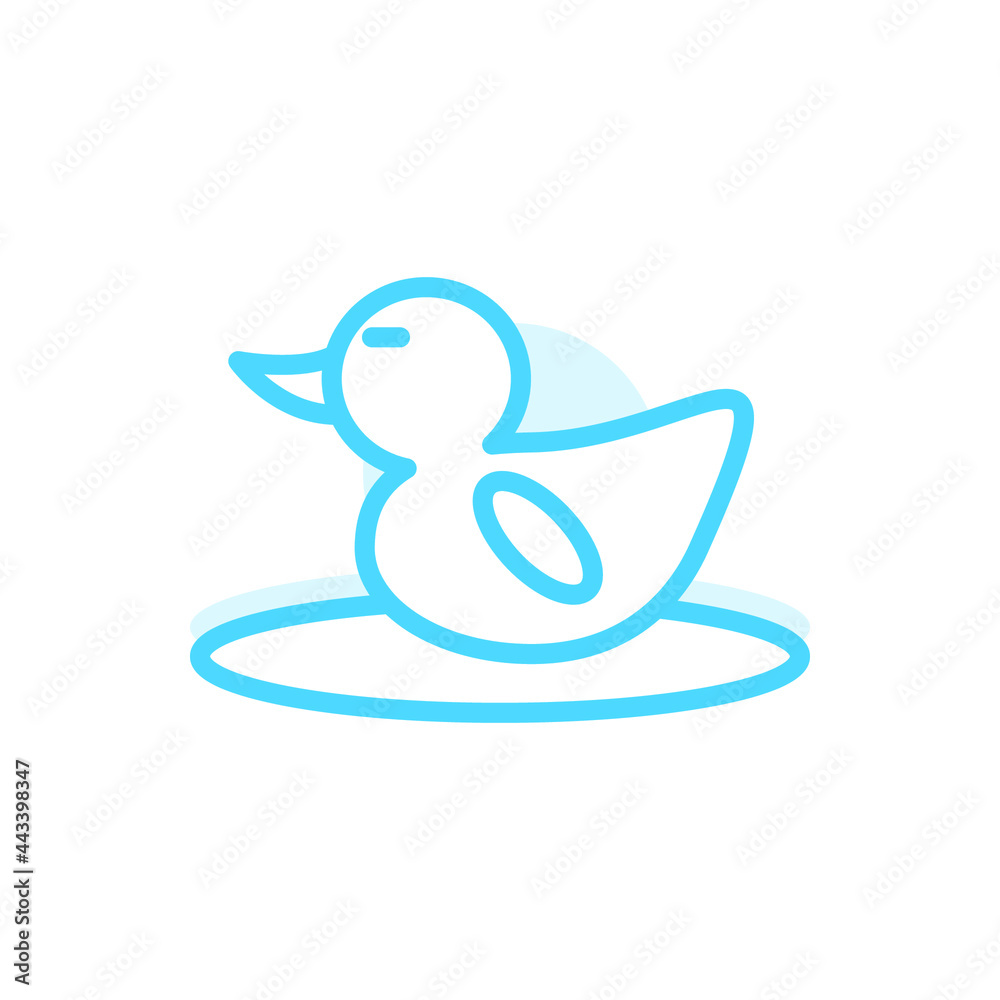Obraz premium Illustration Vector graphic of duck icon template