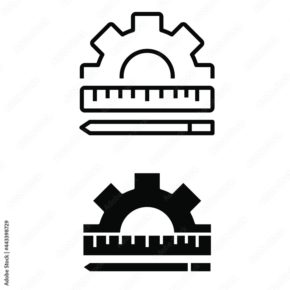 Setup icon vector set. Settings illustration sign collection. Menu symbol or logo.
