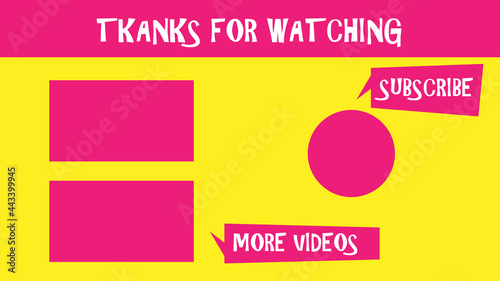 YouTube End Card Template Type B 01