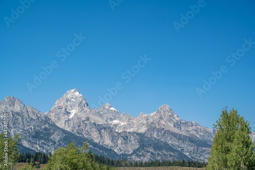 An overlooking landscape view of Grand Teton National Park, Wyoming © CheriAlguire