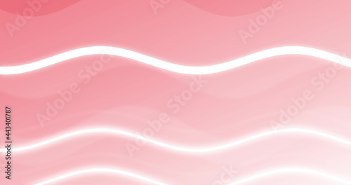 Seamless scrolling pale pink background with two white wavy lines on it