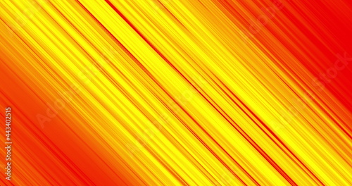 Yellow light trails moving against orange background