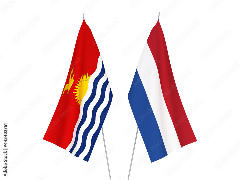 Netherlands and Republic of Kiribati flags