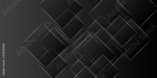 Modern black and silver geometry background