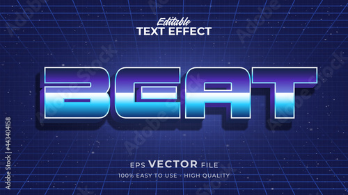 Editable text style effect - Music text style theme