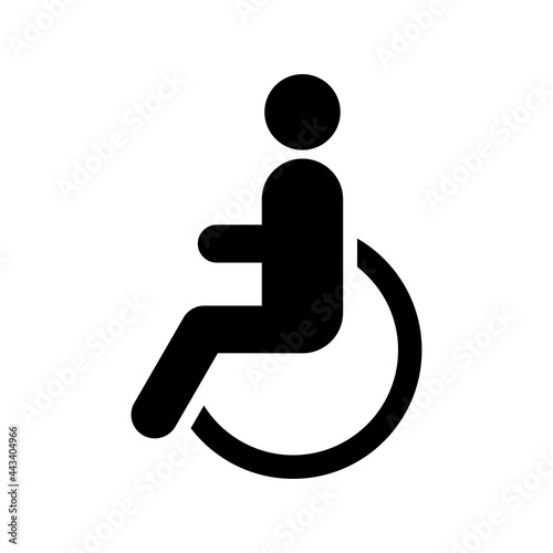 Persons with disabilities icon. Vector illustration.