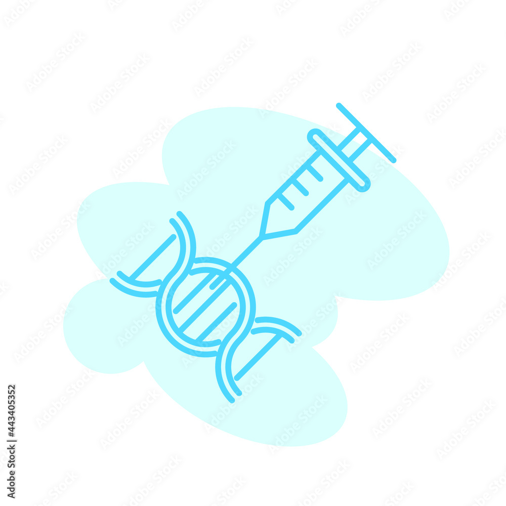 Fototapeta premium Illustration Vector graphic of DNA icon template
