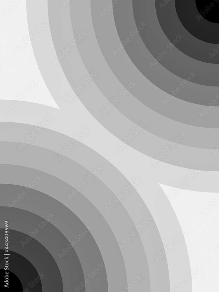Abstract black background, black and grey circle pattern, illustration image Abstract black background, black and grey circle pattern, illustration image