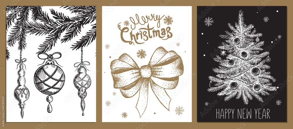 Christmas design element in doodle style.
Christmas design element in doodle style.
