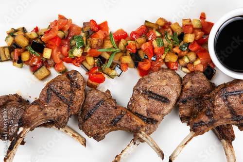 Roasted lamb ribs