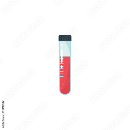 blood medical test tube vector illustration design template