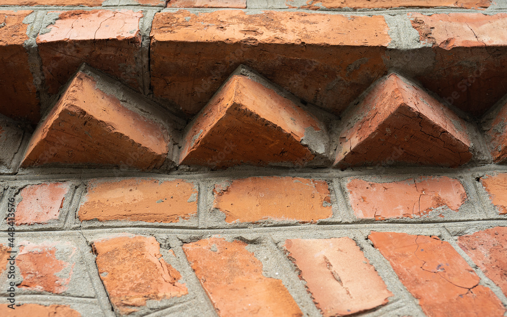 Old grungy brick wall with natural defects Scratches, cracks, crevices, chips, dust, roughness Old grungy brick wall with natural defects Scratches, cracks, crevices, chips, dust, roughness