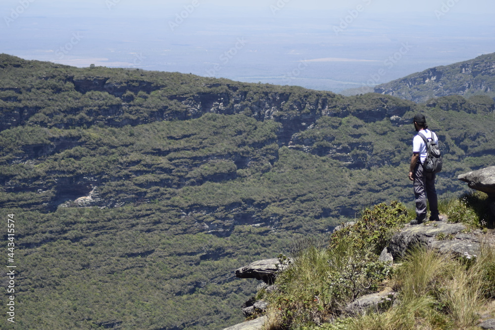 Hiking in the mountains