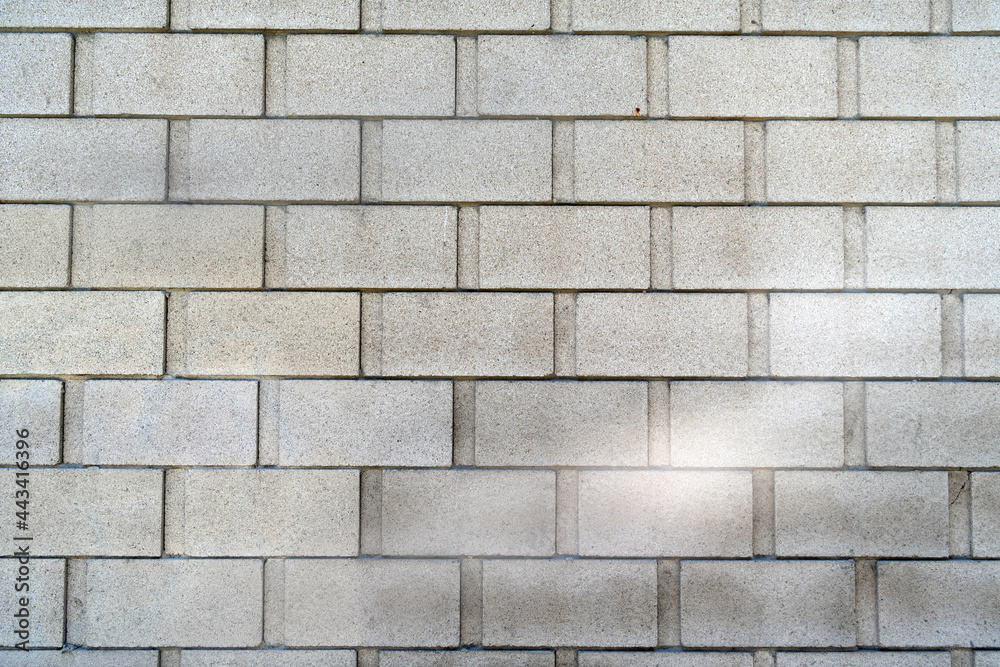 Naklejka premium brick wall structure concrete brick masonry background. brickwall. Building material concept