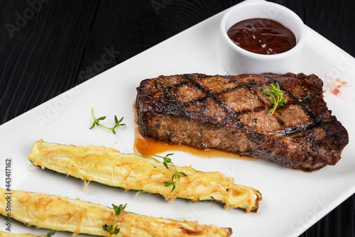 Grilled black angus steak N...