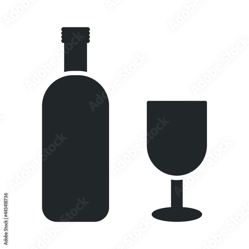 beverage bottle icon design vector