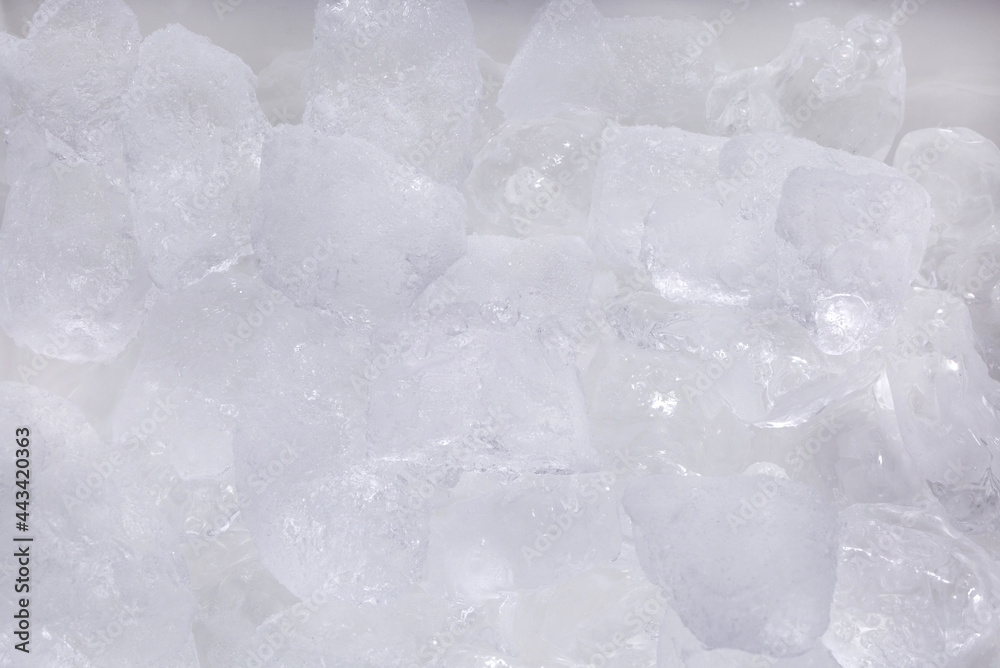 Fototapeta premium ice texture background, icecube with water