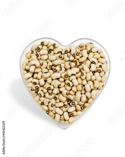 Dry soybean , white bean isolated on white background. This has clipping path.     