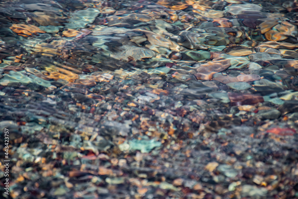 beautiful stones under the water beautiful stones under the water