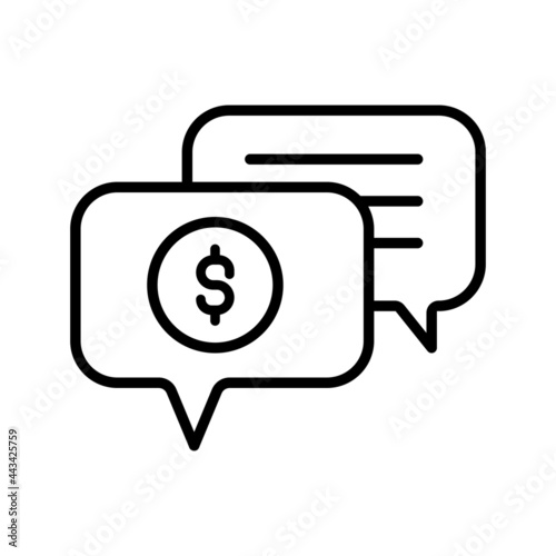 Business communication icon vector set. online trading illustration sign collection. online money symbol or logo.
