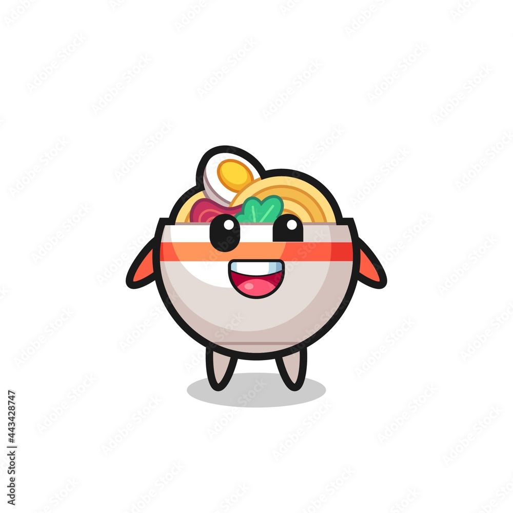 illustration of an noodle bowl character with awkward poses illustration of an noodle bowl character with awkward poses