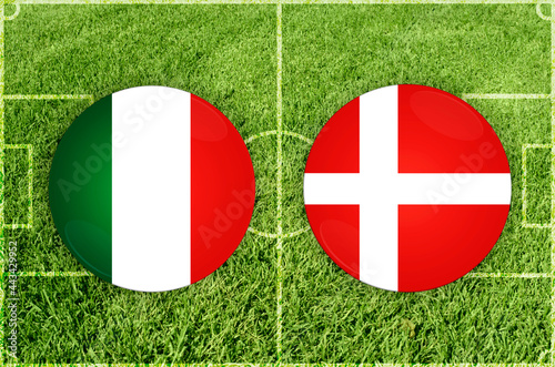 Italy vs Denmark football match