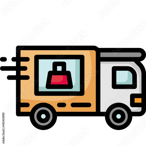 delivery line icon