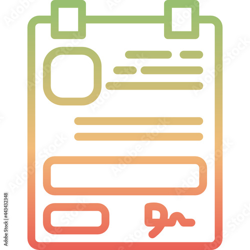 invoice gradient icon