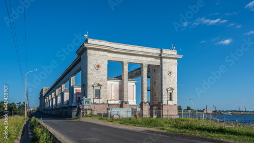 Uglich Hydroelectric Power Plant on the Volga river.