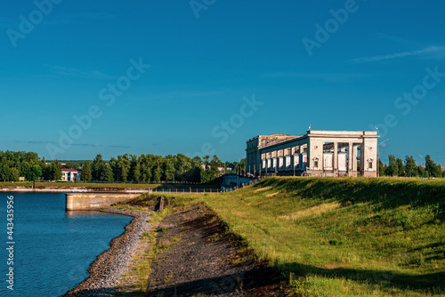 Uglich Hydroelectric Power Plant on the Volga river.