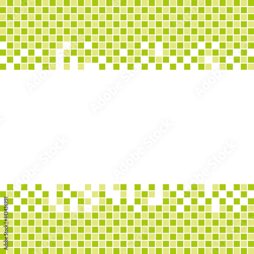 Green mosaic background with spacetext. Vector backdrop.