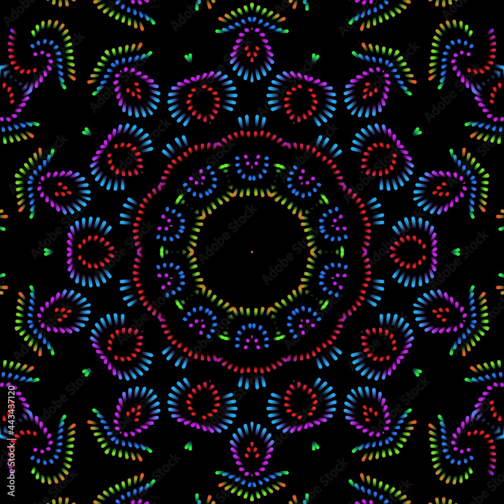 Beautiful graphical floral pattern design. Beautiful graphical floral pattern design.