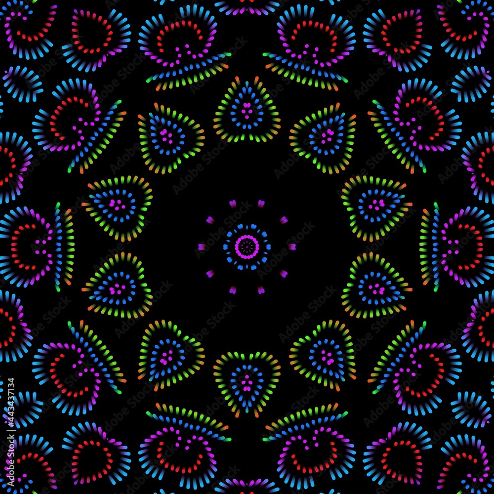 Beautiful graphical floral pattern design. Beautiful graphical floral pattern design.