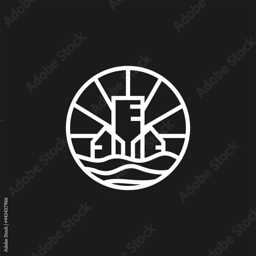 abrtract bulding for real estate logo