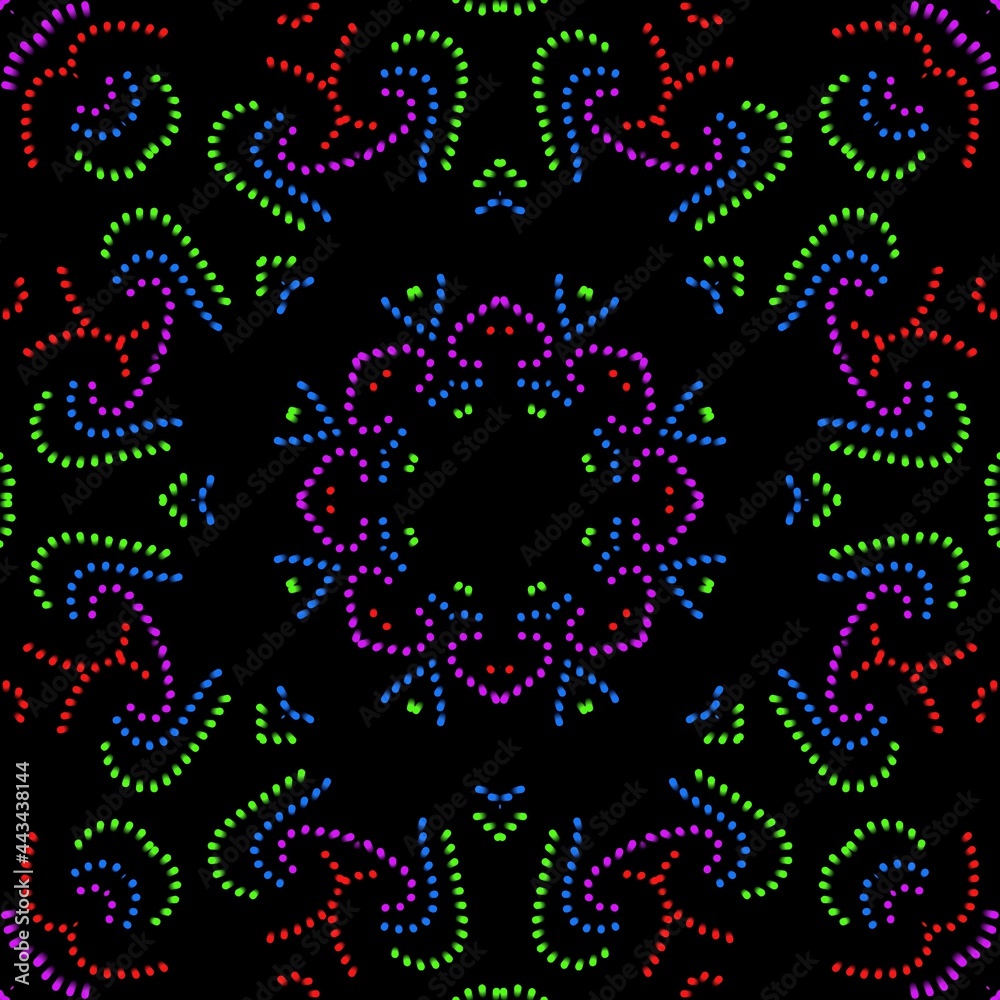 Beautiful graphical floral pattern design. Beautiful graphical floral pattern design.