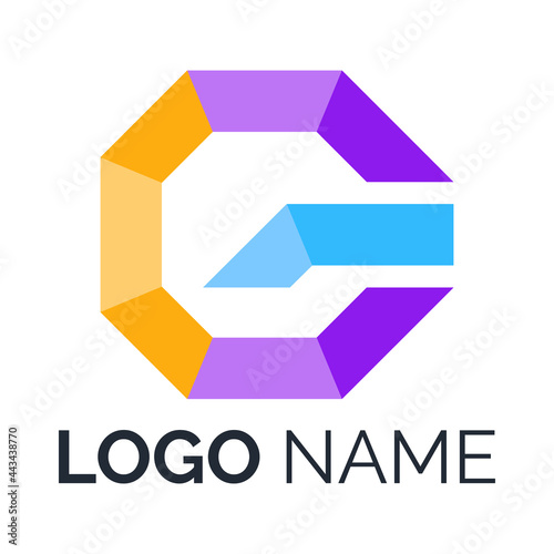 Abstract Modern Letter G Logo. Colorful G Letter Logo Design Template 