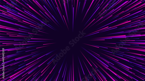 Radial lines. Explosion effect. Abstract star. Vector illustration