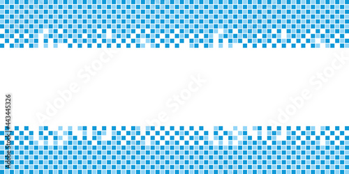 Blue mosaic banners background. Business backdrop with spacetext.	