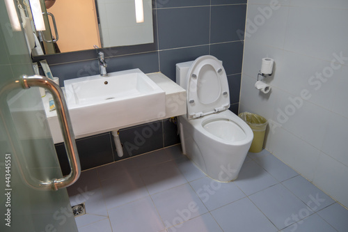 bathroom in a hotel
