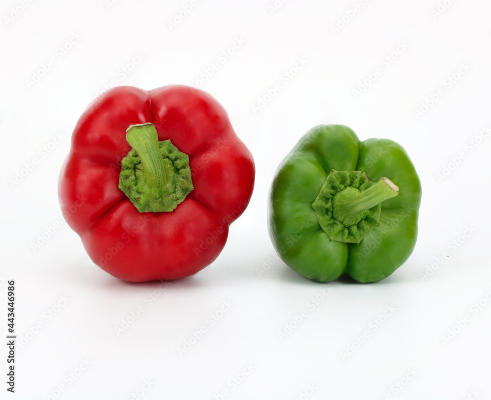 big red and small green sweet bell pepper big red and small green sweet bell pepper