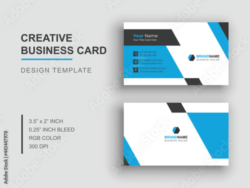 Business Card - Creative Business Card - Modern Business Card Template - Minimalist and Clean Business Card - Visiting Card