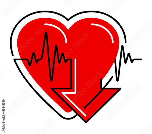 Lowering blood pressure emblem for pills