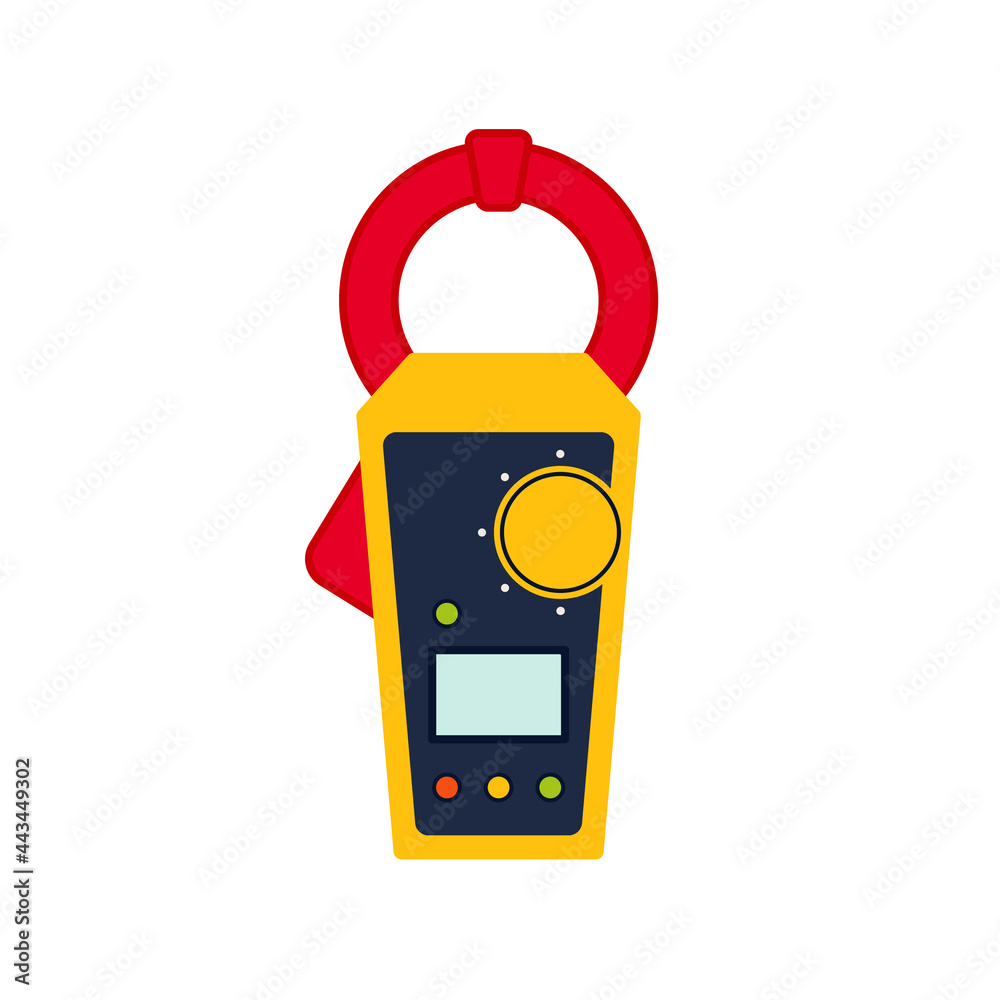 Clamp meter icon. Clipart image isolated on white background Stock