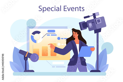 Special events concept. Entertaining social activity as a marketing campaign