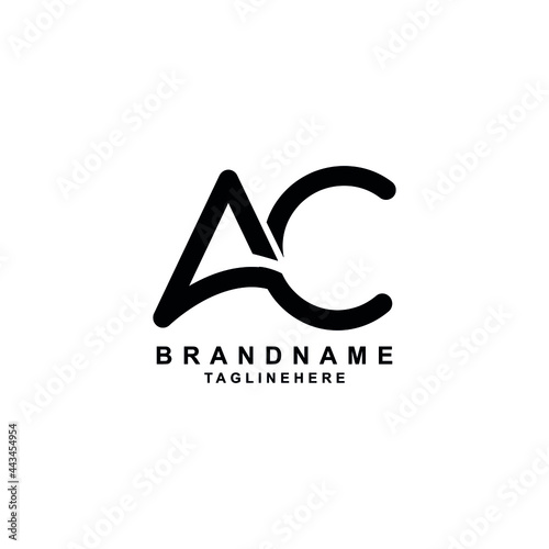 ac letter logo vector design Letters A C joint