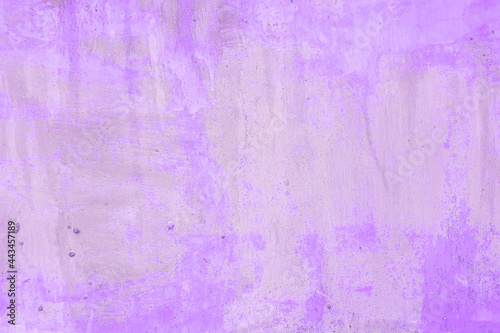 Lilac or violet painted wall background, texture. Concrete structure closeup. Texture of rough stucco wall.