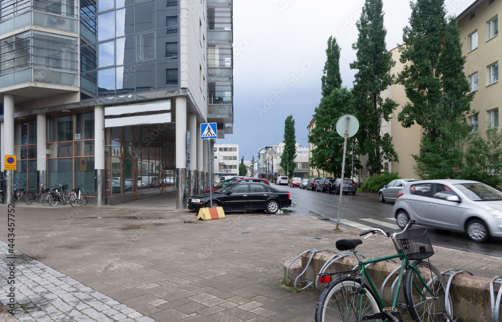 Fototapeta premium street in the city in summer