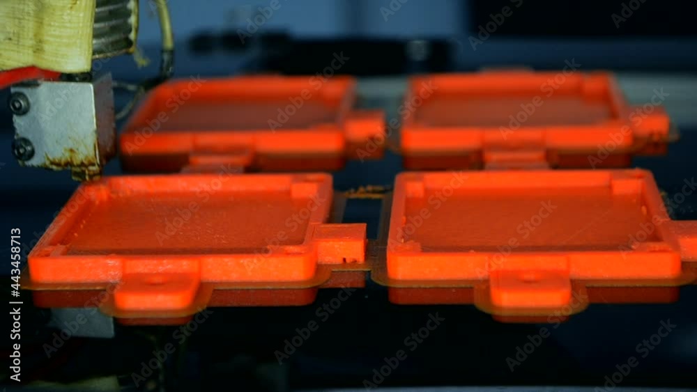 Process printing model on 3d printer. 3D high tech digital printer computer Process printing model on 3d printer. 3D high tech digital printer computer