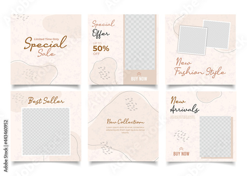 social media template banner blog fashion sale promotion.	