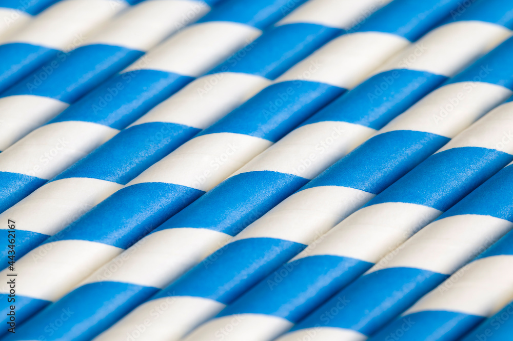 Obraz premium blue plastic tubes